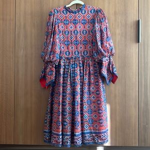 Vintage silk midi dress